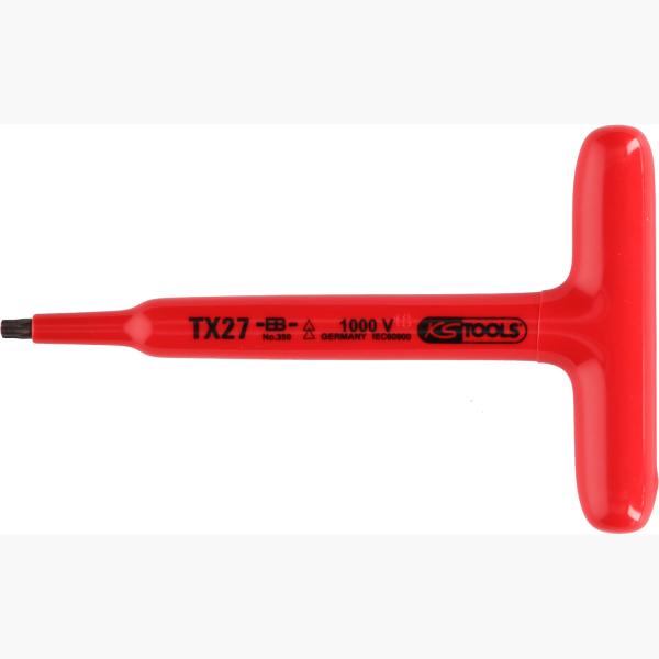 T-Griff-Torx-Stiftschlüssel mit Schutzisolierung, T30, 160 mm