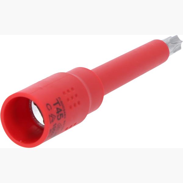 3/8" Isolierte Bit-Stecknuss Torx, T45, 122mm