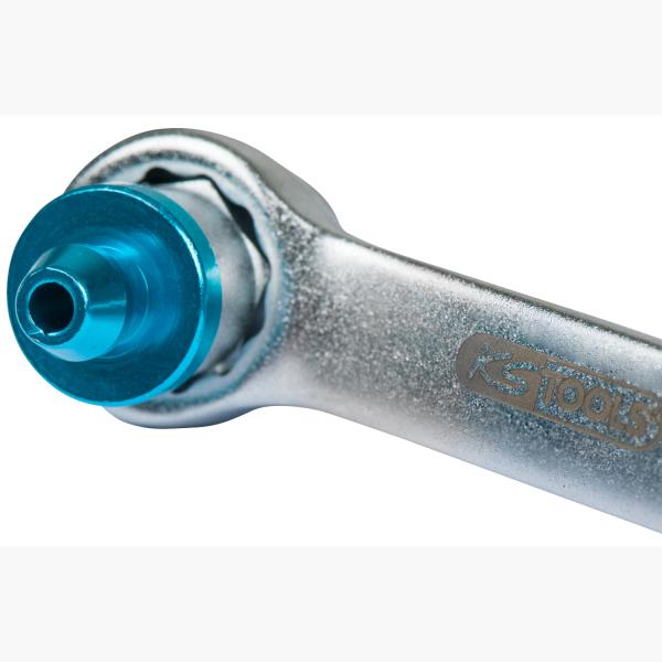 Bremsen-Entlüftungsschlüssel, extra kurz, 8 mm, blau