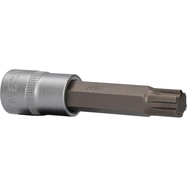 1/2" RIBE-Bit-Stecknuss, 100 mm lang, M14