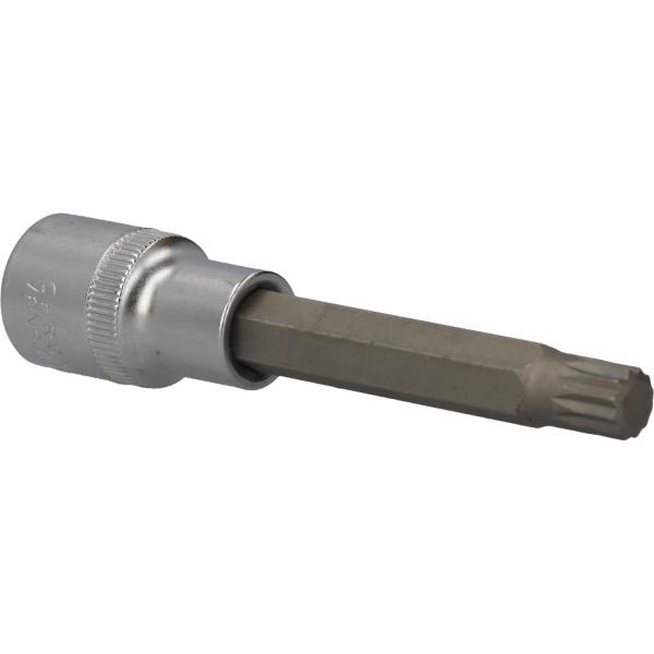 1/2" Vielzahn-Bit-Stecknuss, 100 mm lang, M10