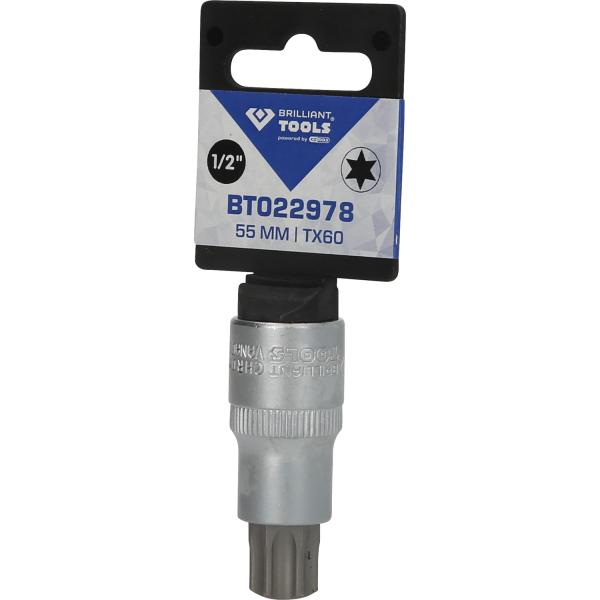 1/2" Torx-Bit-Stecknuss, 55 mm lang, T60