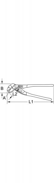 KS TOOLS - Armaturenzange, 50mm