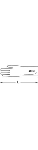 KS TOOLS - Elektriker-Schutzhandschuh mit Schutzisolierung, Größe 10, Stärke 2, Klasse1, weiß