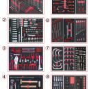 Universal-Systemeinlagen-Satz für 8 Schubladen mit 418 Premium-Werkzeugen